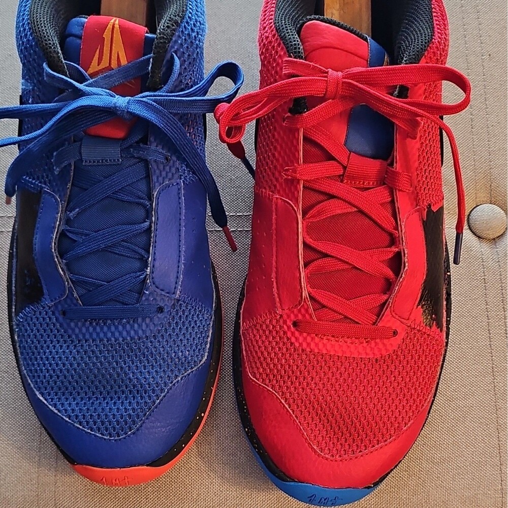 Nike Ja 1 Hunger Mismatched Blue Red DR8785-401 Men's Basketball Shoes Size 11.5